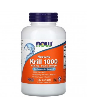 NOW Foods, масло морского криля «Нептун 1000», 1000 мг, 120 мягких таблеток NOW Foods, масло морского криля «Нептун 1000», 1000 мг, 120 мягких таблеток